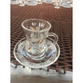 Coupe en verre clair pour boire une tasse à thé Copier-café Kb-Jh06079